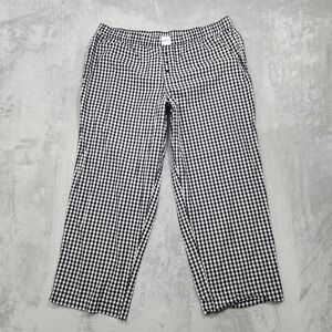 Joyspun Pants Womens 2X Black Gingham Check Cotton Capri Lounge Sleep Pajama